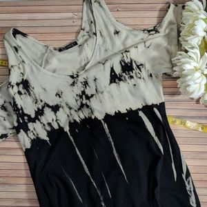 Urban X Tye Dye Cold Shoulder Tee
